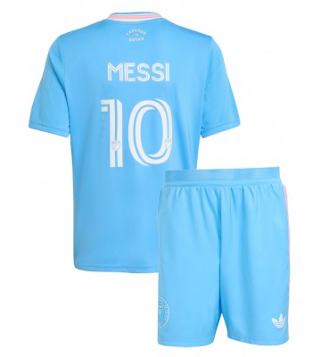 Inter Miami Lionel Messi #10 Tredjetrøje Børn 2025-26 Kortærmet (+ Korte bukser)